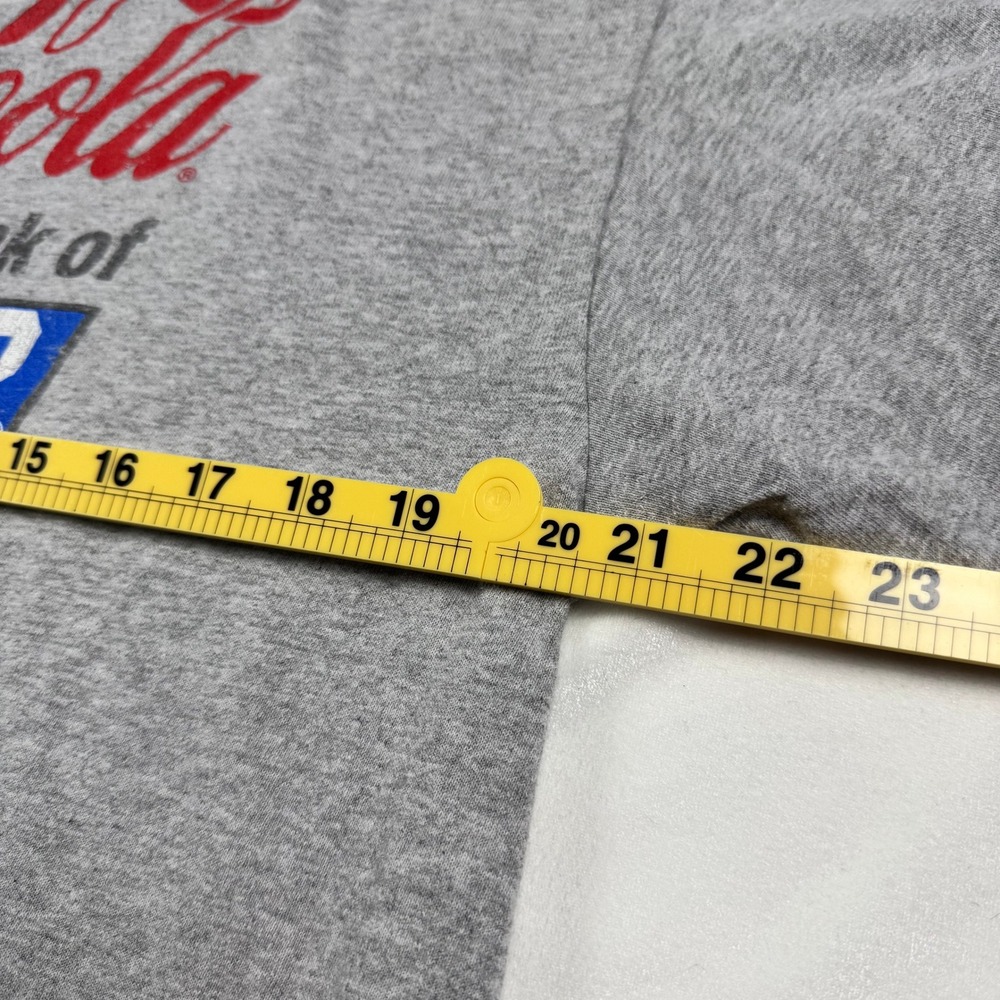 Coca-Cola NASCAR Graphic T-Shirt Mens Medium Gray Delta Pro Weight Racing Tee - Picture 5 of 5